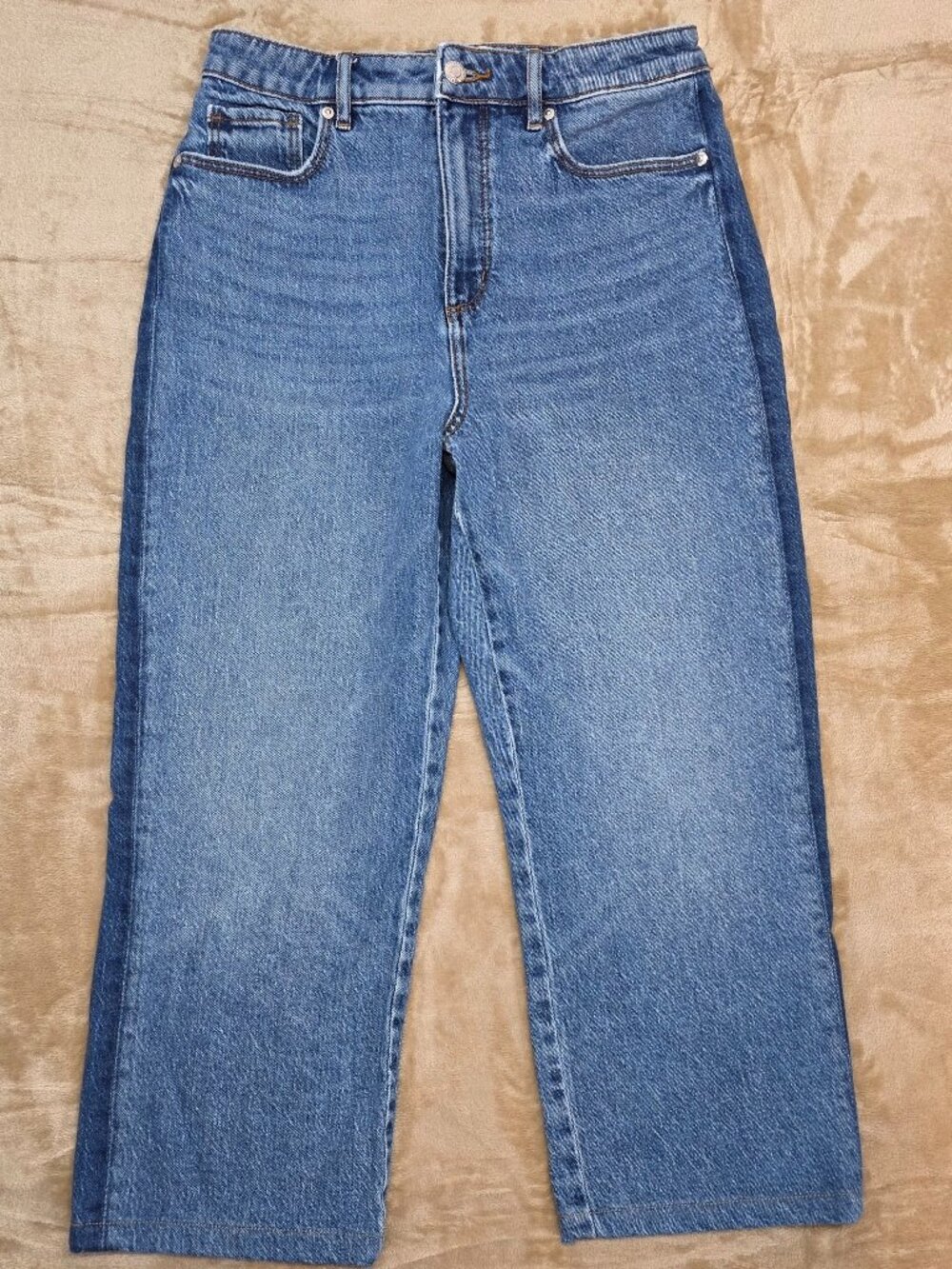 LOFT The Straight Jeans Womens Size 6 28 Medium Wash Denim